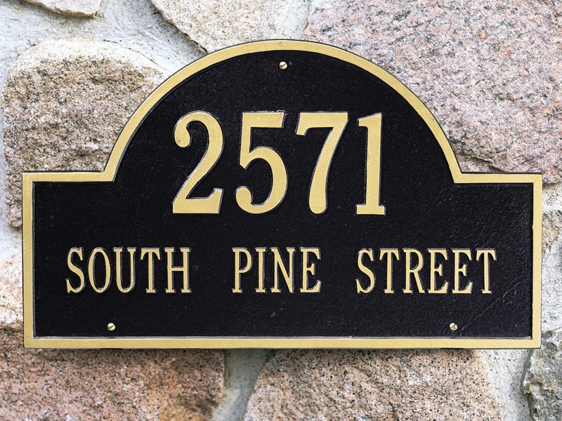 Custom Address Plaque