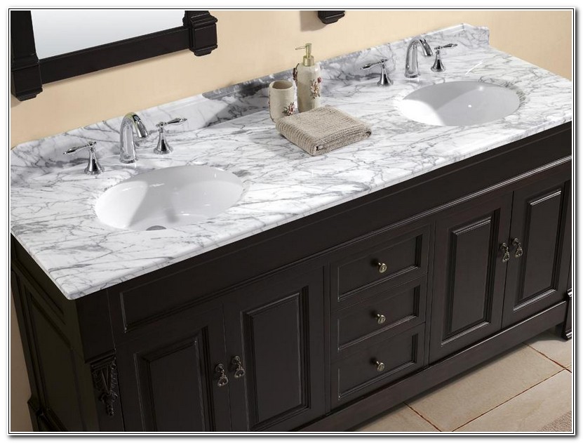 Custom Vanity Top With Integrated Sink