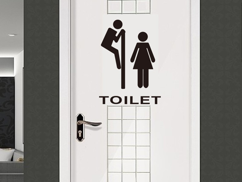 Cute Bathroom Door Signs