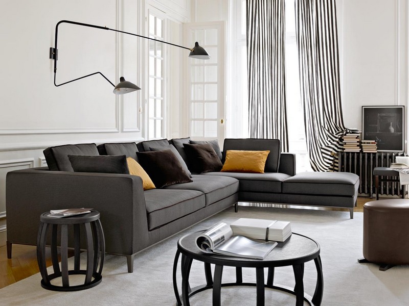 Dark Grey Sectional Sofa