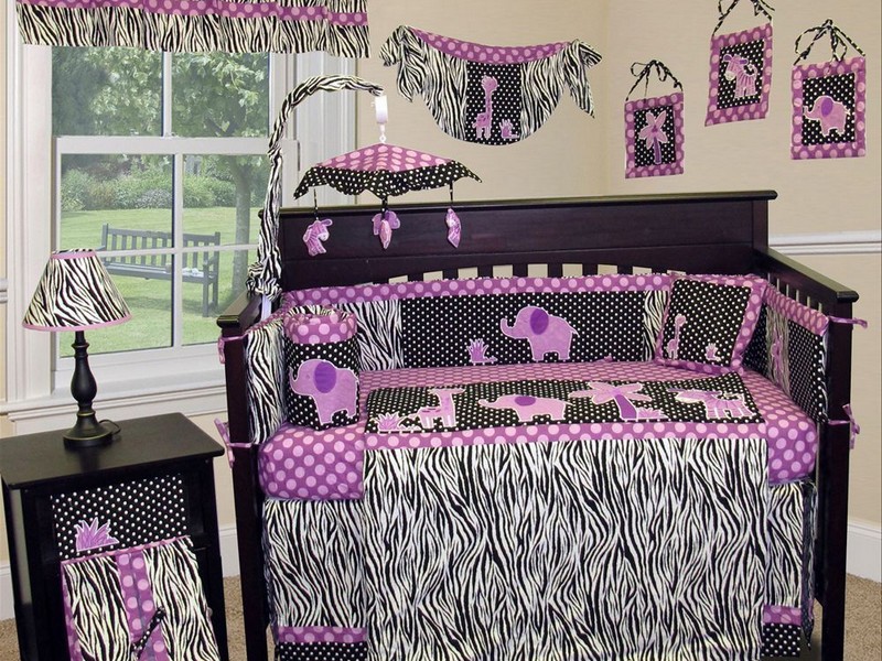 Dark Purple Baby Bedding