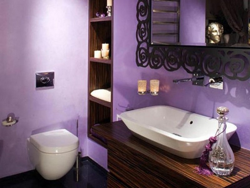 Dark Purple Bathroom Accessories