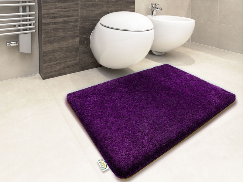 Dark Purple Bathroom Rugs