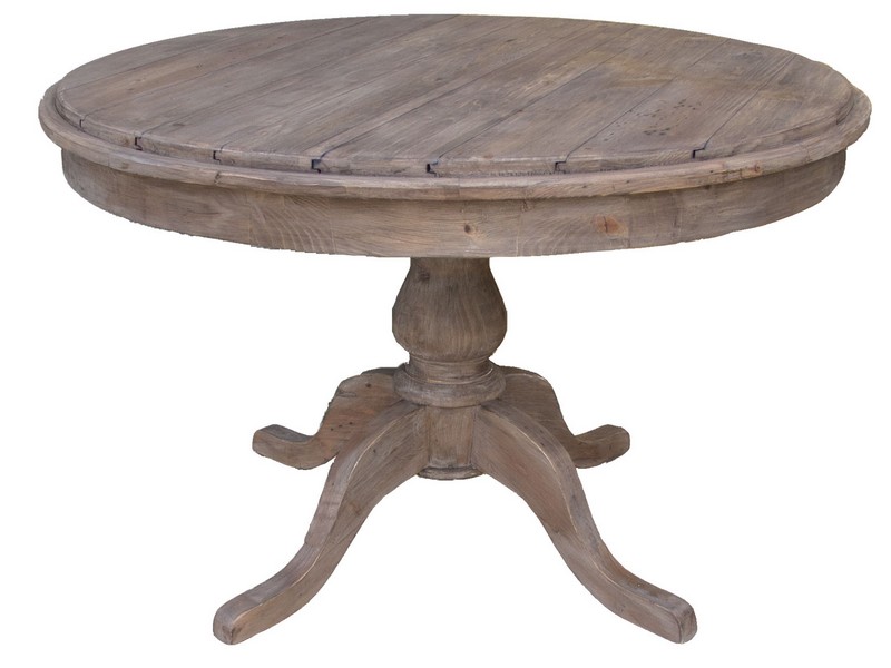 Dark Wood Pedestal Dining Table