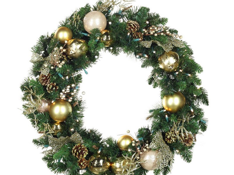 Decorated Christmas Wreaths