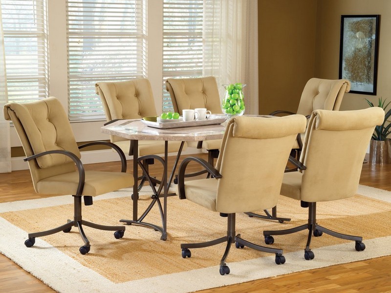 Dining Room Chairs With Casters And Arms