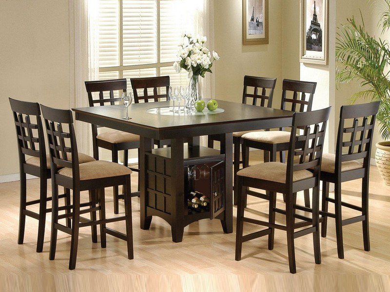 Dining Table With Lazy Susan Built In