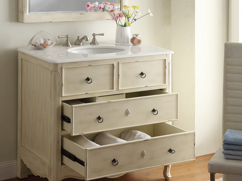 Distressed Bathroom Vanities Wood