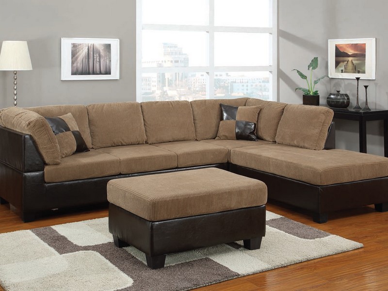Distressed Leather Sectional