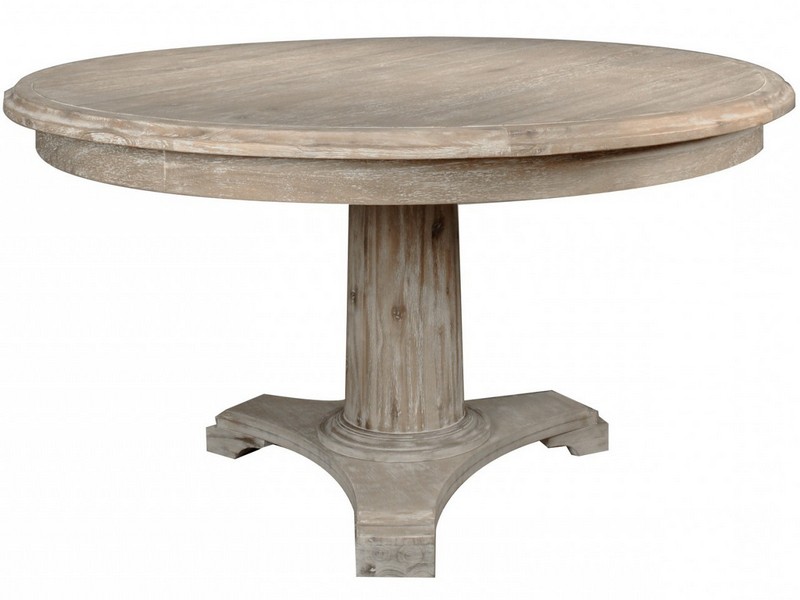 Distressed Round Dining Room Table