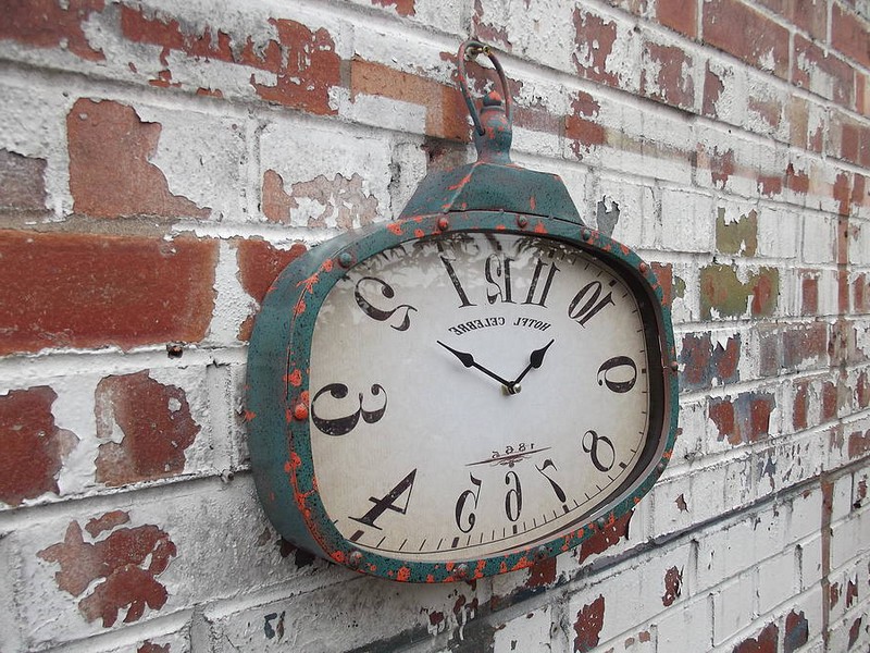 Distressed Wall Clock