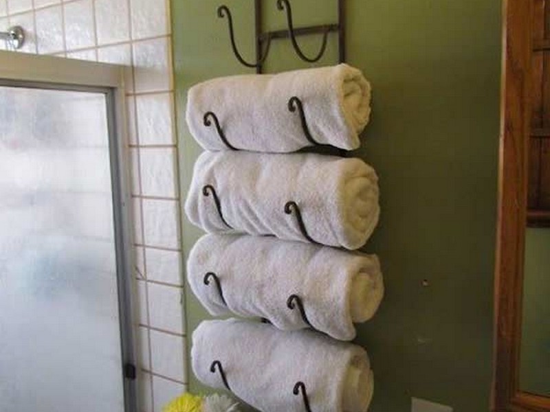 Diy Towel Rack Bathroom