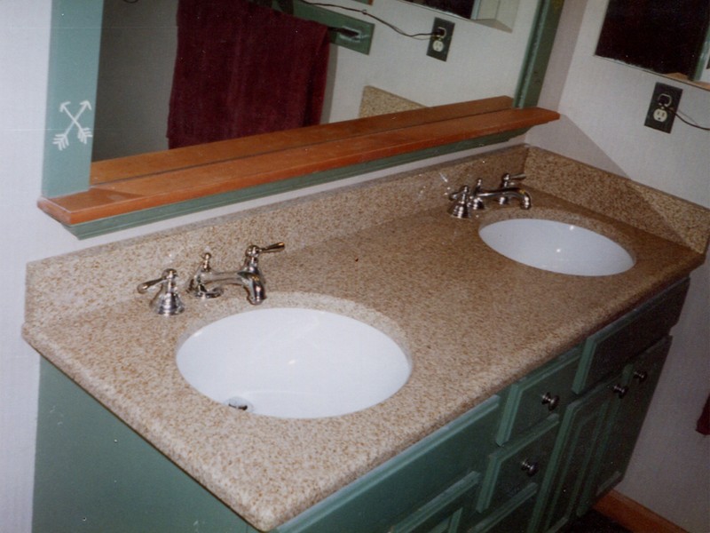 Double Bowl Bathroom Sinks