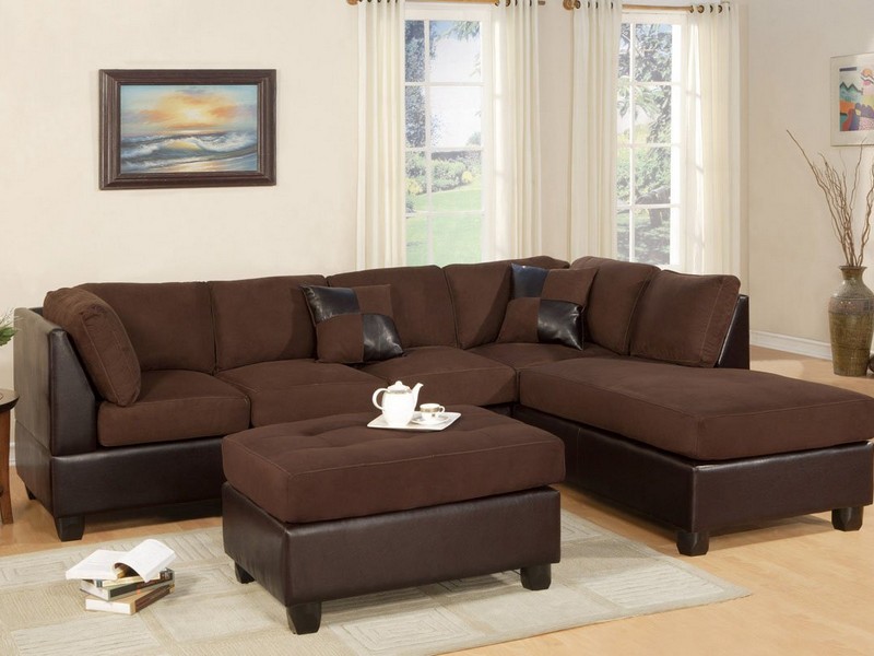 Double Chaise Lounge Sectional Sofa