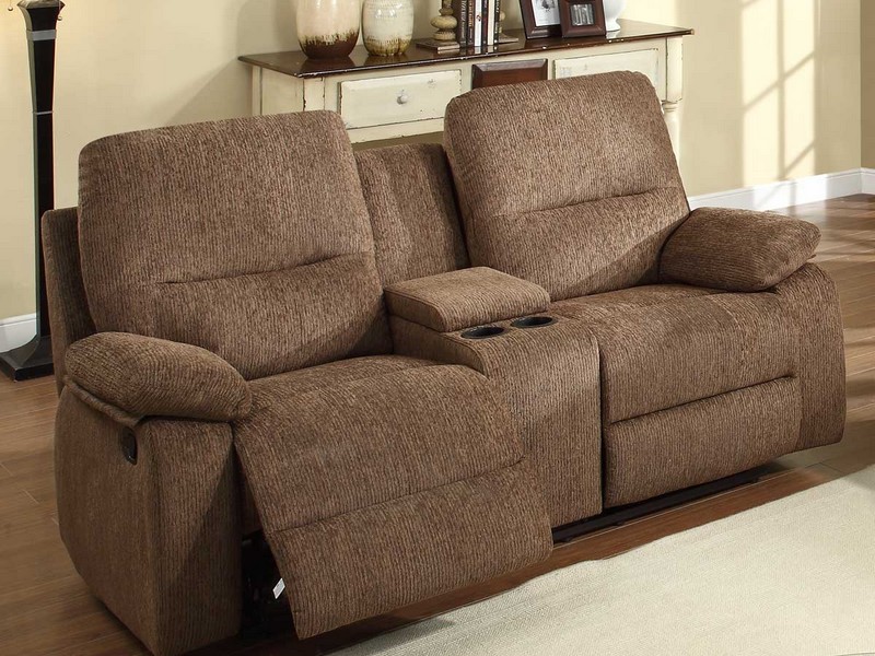 Double Reclining Sofa With Fold Down Table