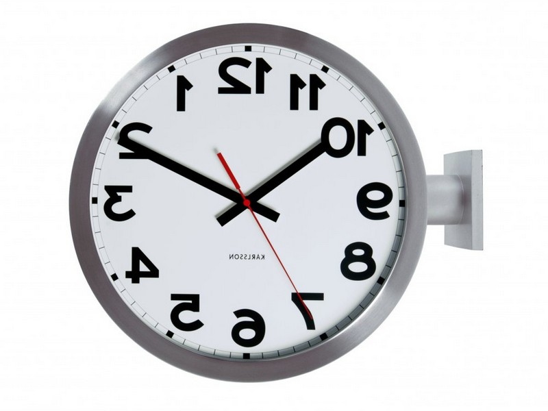 Double Sided Wall Clock