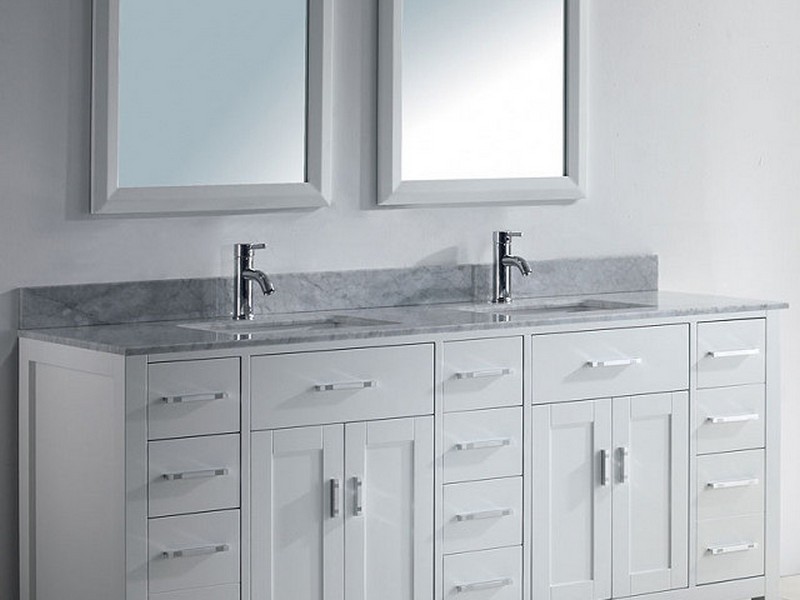 Double Sink Bathroom Vanities White