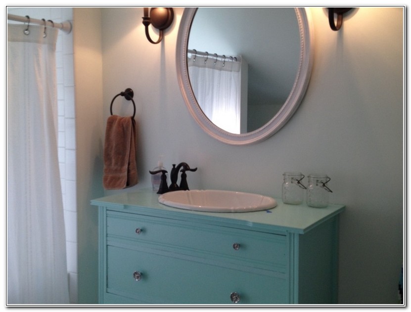 Dresser Made Into Bathroom Vanity