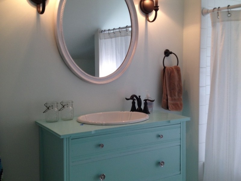 Dresser Turned Into Bathroom Vanity