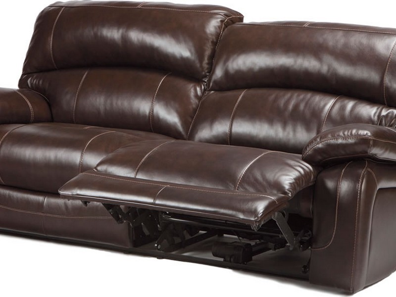 Dual Reclining Leather Sofa