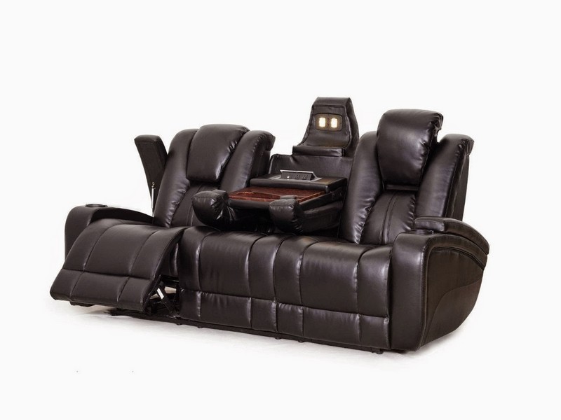 Dual Reclining Sofa With Console