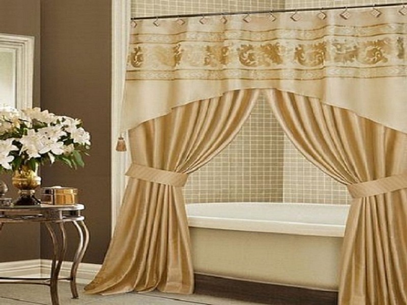 Elegant Shower Curtains With Valance
