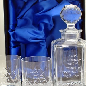 Engraved Wine Decanter Uk