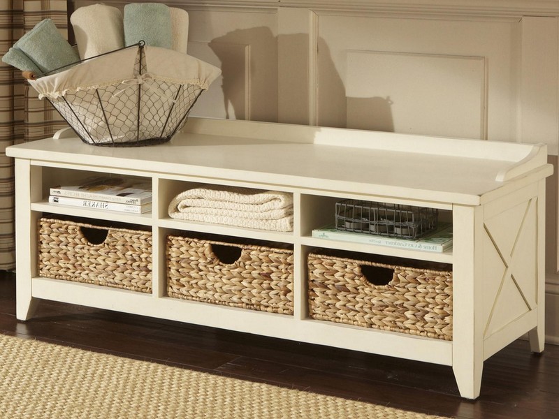 Entryway Bench With Cubbies