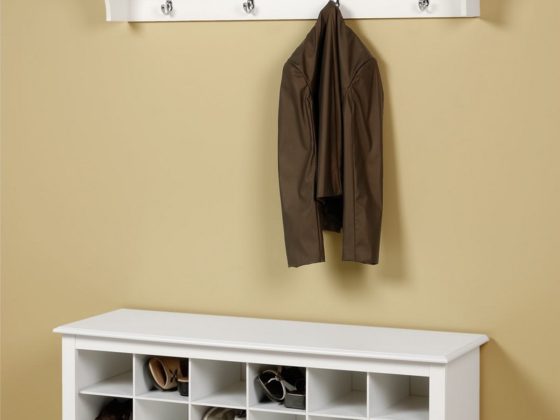 Entryway Coat Rack And Storage Bench