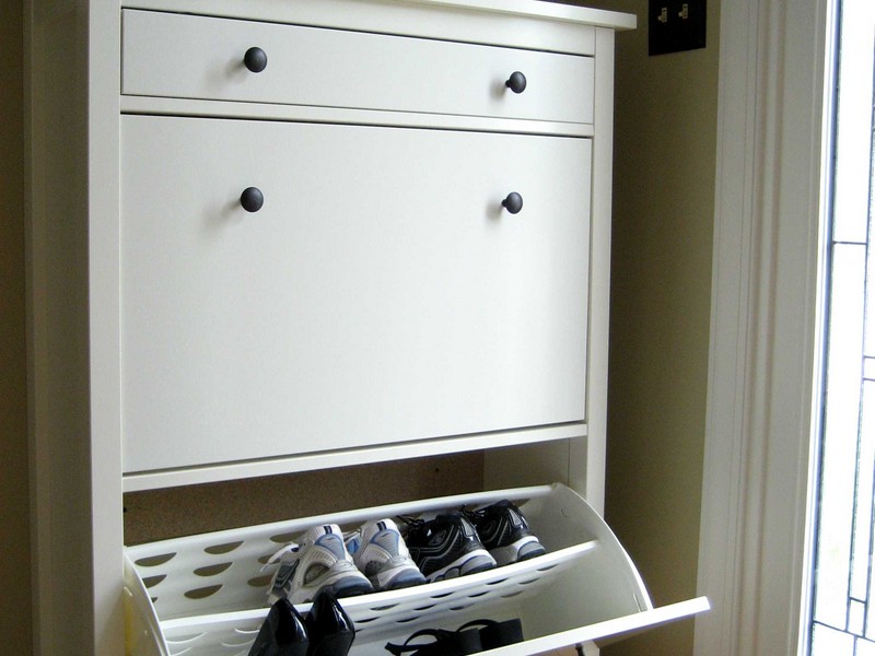 Entryway Storage Cabinet White