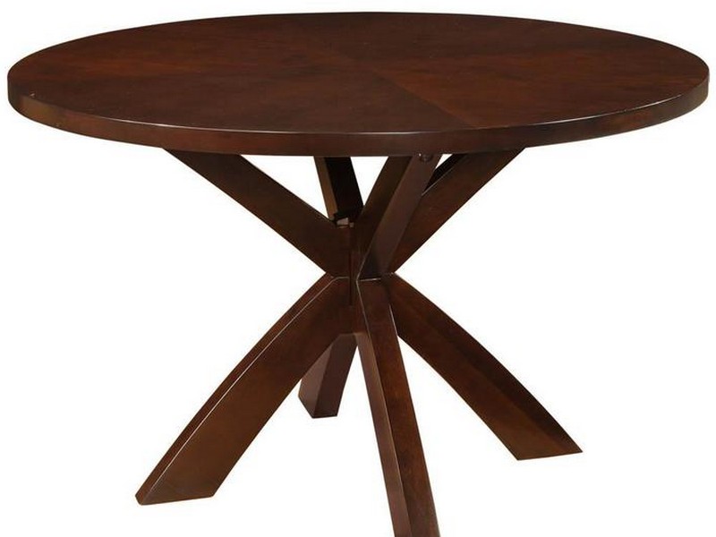 Espresso Round Dining Table