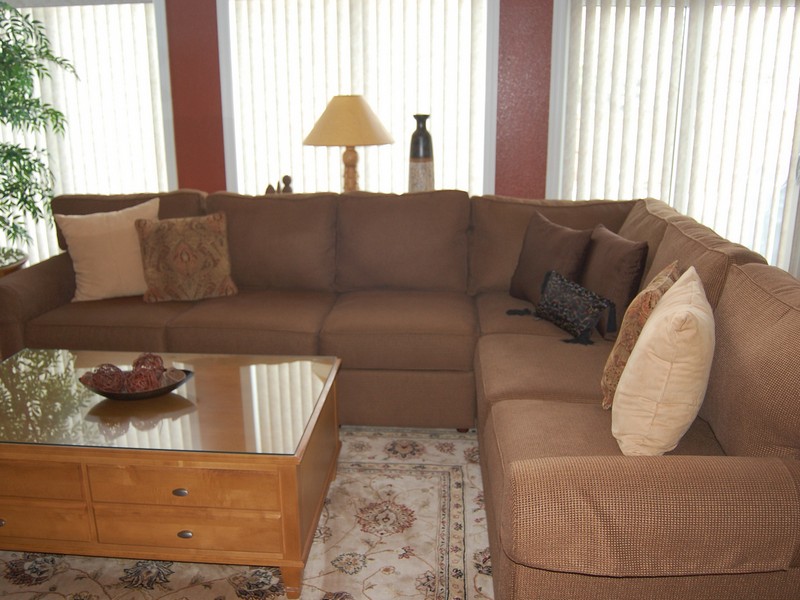 Ethan Allen Leather Sectional