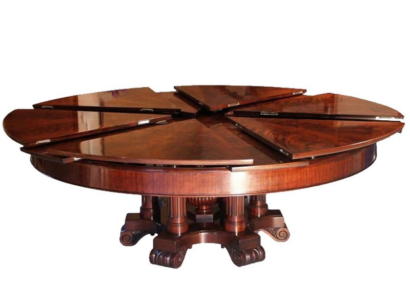 Expanding Round Dining Table