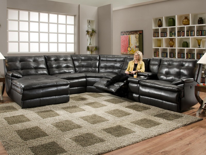 Extra Large Sectional Sofas With Recliners