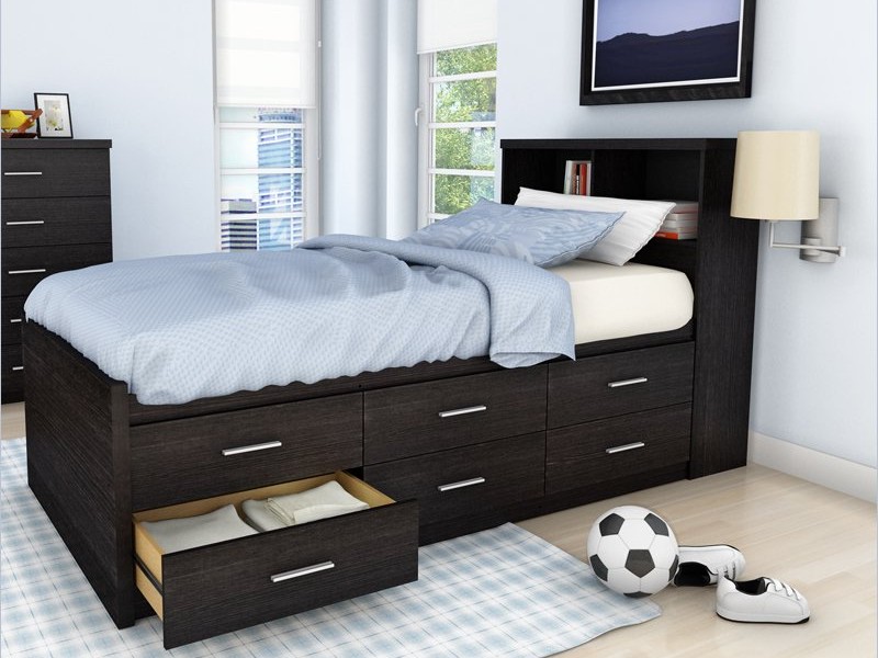 Extra Long Twin Bed Frame With Drawers