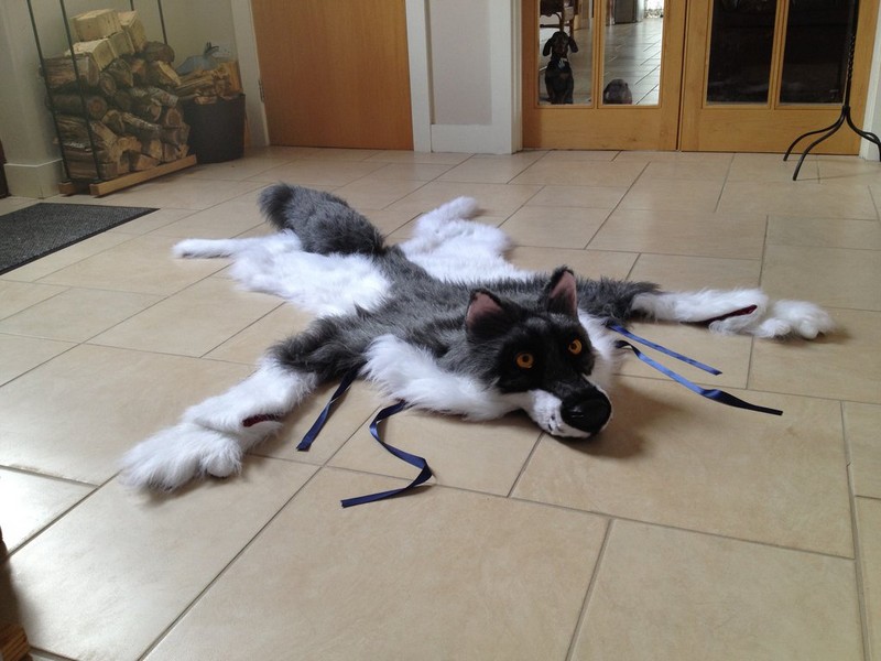 Fake Lion Skin Rug