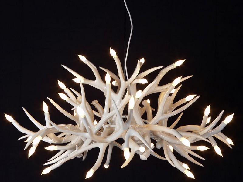 Faux Antler Chandelier