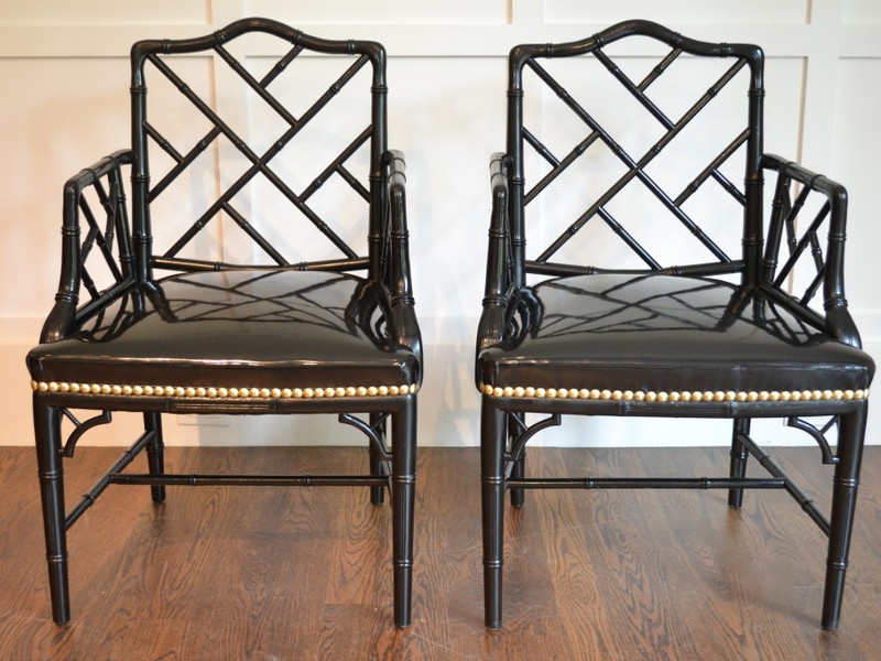 Faux Bamboo Dining Chairs