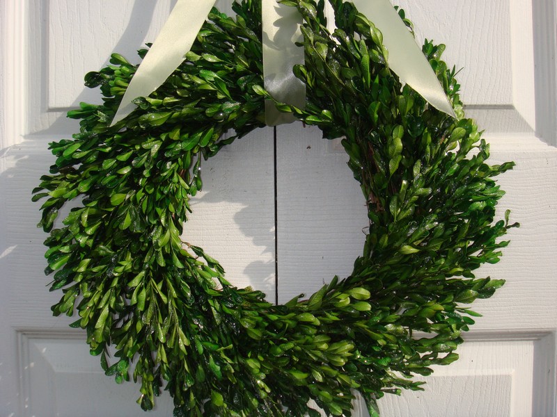 Faux Boxwood Wreath