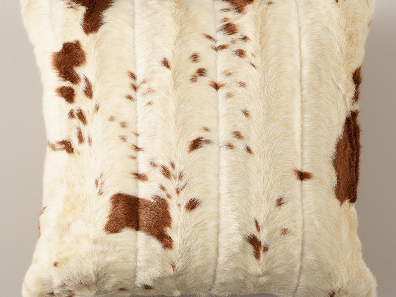 422908 Faux Cowhide Throw Pillow