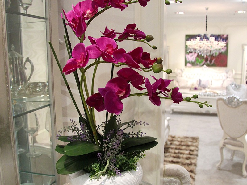 Faux Orchid Arrangements