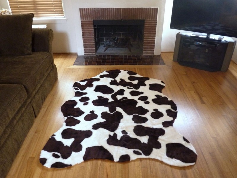 Faux Zebra Hide Rug