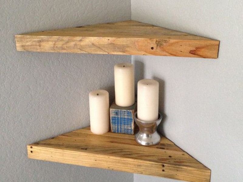 Floating Wood Shelf