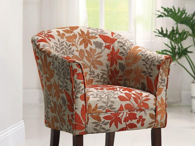 Floral Accent Chairs With Arms