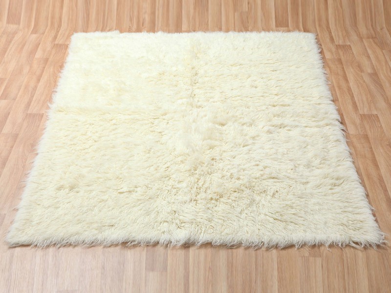 Fluffy White Rug