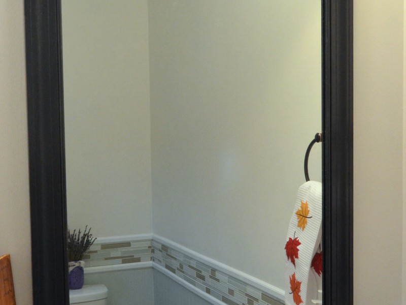 Frame A Bathroom Mirror With Clips