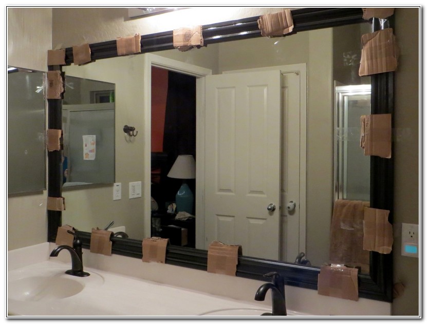 Frame A Bathroom Mirror With Molding