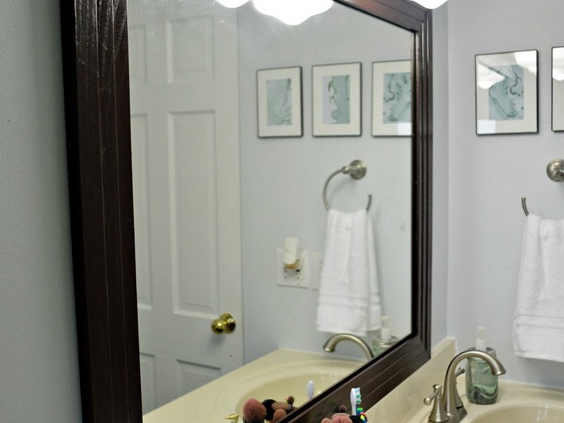 Frame Bathroom Mirror With Moulding