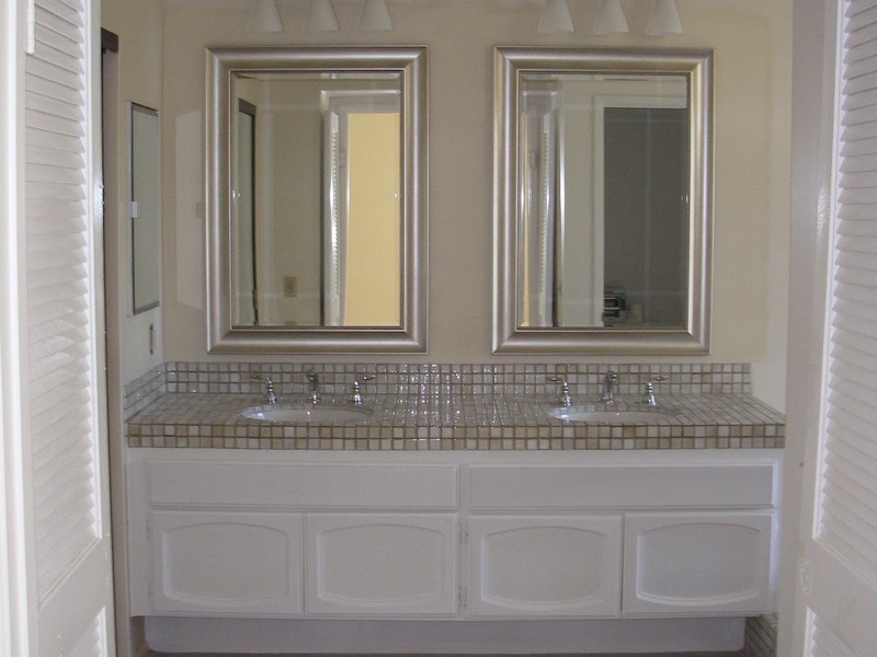 Framed Bathroom Mirror Silver