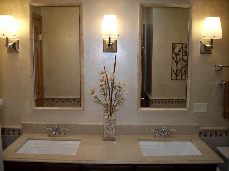 Framed Bathroom Mirrors Double